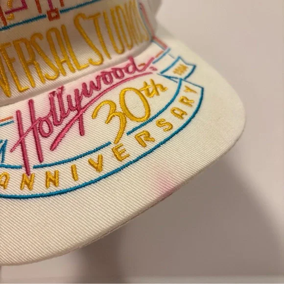 Vintage Big Logo Universal Studios Hollywood 30th Anniversary Snapback Hat - Picture 7 of 13